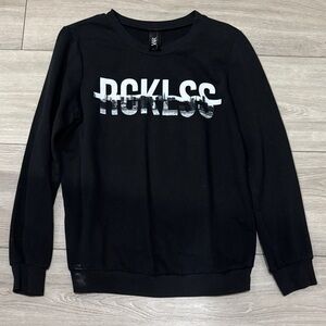 Young & Reckless Black Crewneck Sweater